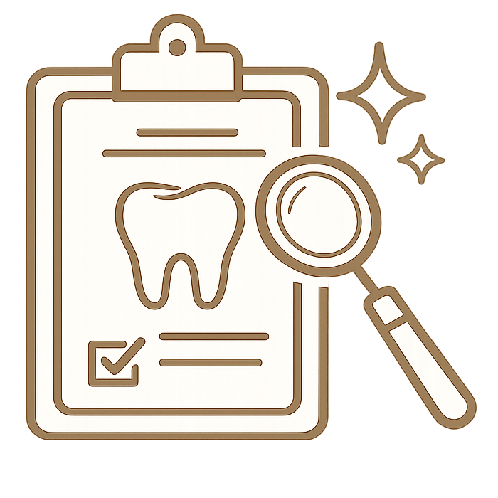 Ícone de check-up odontológico em Joinville - SC