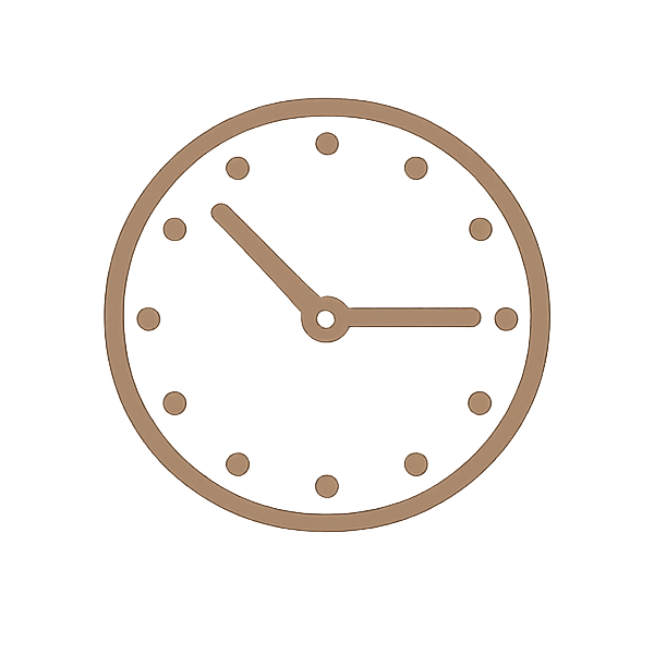 Ícone de horário de atendimento em Joinville - SC