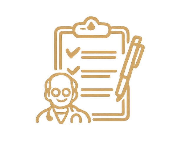 Ícone de solução personalizada em prótese bucomaxilofacial